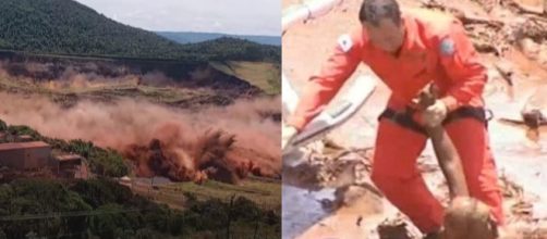 Trag&eacute;dia em Brumadinho. (Reprodu&ccedil;&atilde;o TV Globo/RecordTV)