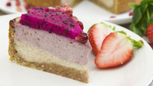 Cheesecake alla vaniglia e lamponi per San Valentino