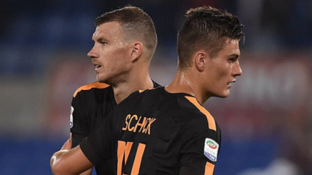 Edin Dzeko e Patrick Schick, attaccanti della Roma
