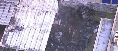 Fogo teria come&ccedil;ado em um aparelho de ar condicionado (Reprodu&ccedil;&atilde;o/Rede Globo).