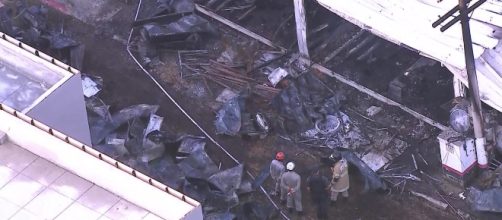 Inc&ecirc;ndio destruiu parte do CT (Reprodu&ccedil;&atilde;o TV Globo)