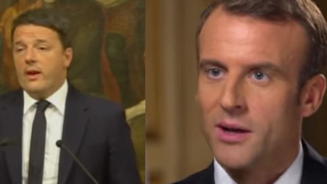 Renzi sta con Macron nello scontro Italia- Francia