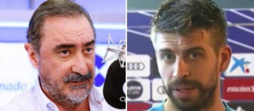 Carlos Herrera y Piqu&eacute; en imagen de archivo