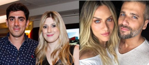 Marcelo Adnet e Dani Calabresa, Gio Ewbank e Bruno Gagliasso. (Foto: Reprodu&ccedil;&atilde;o/Instagram)