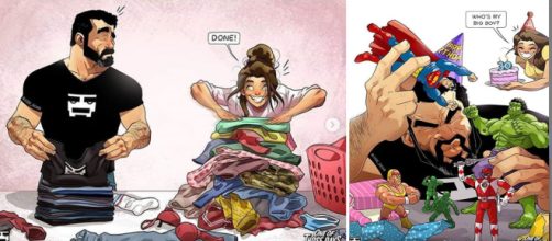 Quadrinhos criados por Yehuda DeVir. (Reprodu&ccedil;&atilde;o/Instagram @jude_devir - Montagem/Telma Myrbach)