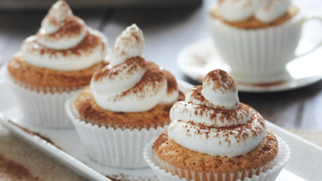 La ricetta del cupcake al tiramis&ugrave;.