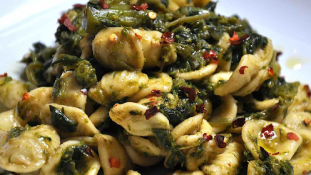 Orecchiette cime di rapa e vongole.
