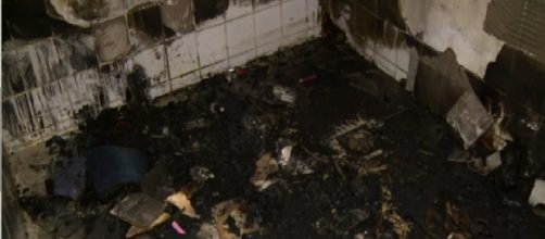 Suspeito de atear fogo na companheira foi detido por policiais militares de Campinas (SP) (Foto: Reprodu&ccedil;&atilde;o EPTV)