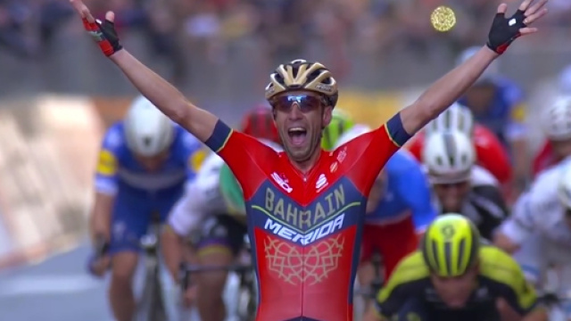 Vincenzo Nibali, vincitore della milano-Sanremo nel 2018