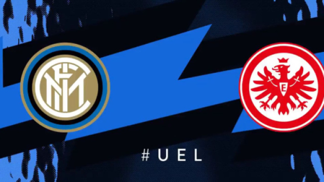 Diretta Inter-Eintracht visibile stasera in chiaro in tv su Tv8, streaming su NowTv (foto Twitter).