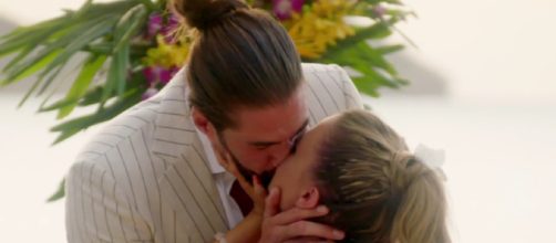 Alex finds love with Alicia as he chooses her in The Bachelor UK Final (Image credit: The Bachelor UK/ Channel 5)