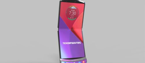 Prot&oacute;tipo do smartphone Razr V4. (Fonte: Acervo/ Blasting News)