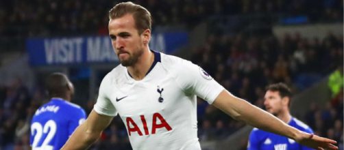 Tottenham Hotspurs' capatain Harry Kane celebrates his goal against Cardiff City in the past. ( Credit: Flickr/soikeo info)