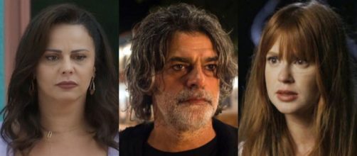 Neide, Murilo e Luz em 'O S&eacute;timo Guardi&atilde;o'. (Foto: Reprodu&ccedil;&atilde;o/TV Globo)