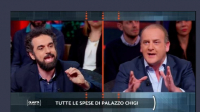 Dino Giarrusso e Andrea Ruggieri ospiti di Quarta Repubblica marted&igrave; scorso