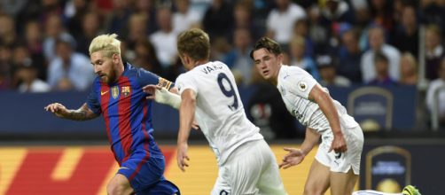 Messi, Su&aacute;rez y Munir durante un partido de f&uacute;tbol