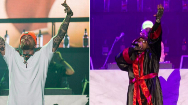 Gu&eacute; Pequeno durante il live al Forum di Milano