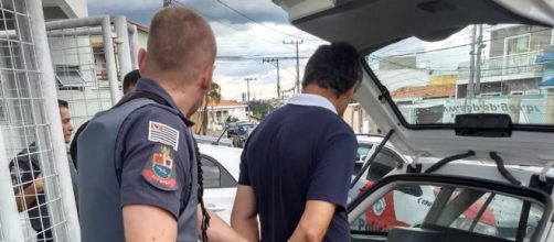 Homem foi preso em seu trabalho. (Cr&eacute;dito: Divulga&ccedil;&atilde;o/ Pol&iacute;cia Militar)