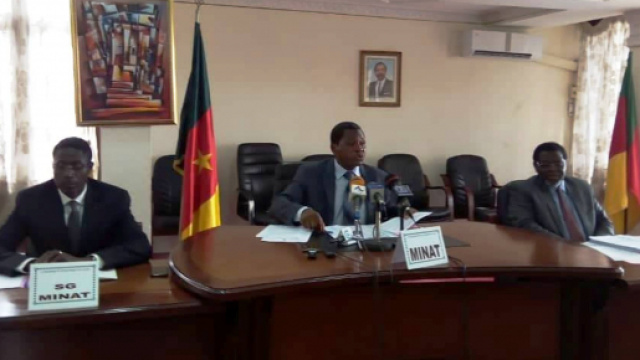 Le Ministre de l'Administration Territorialme Paul Atanga Nji lors de la 32 e session du Hadj (c) Yahaya Idrissou