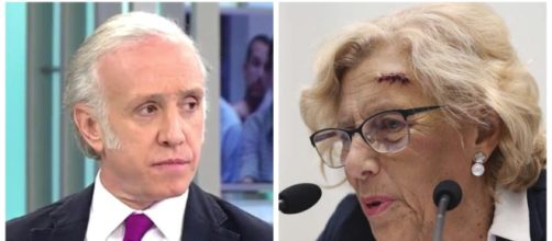 Eduardo Inda y Manuela Carmena