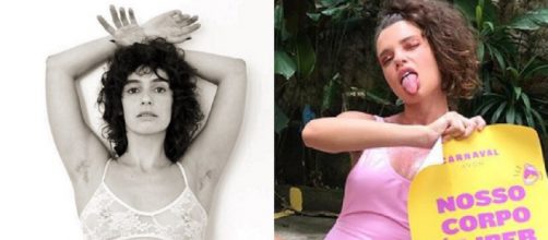 Famosas brasileiras que j&aacute; deixaram os pelos &agrave; mostra. (Reprodu&ccedil;&atilde;o/Instagram/@mariaflor31/@brunalinzmeyer)