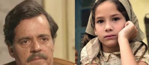 Eug&ecirc;nio estrangula Tereza at&eacute; que a menina fique muda. (Foto: Reprodu&ccedil;&atilde;o/ Globo)