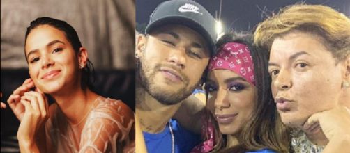 Bruna Marquezien e a pol&ecirc;mica com Anitta (Reprodu&ccedil;&atilde;o/Instagram/@brunamarquezine/@Davidbrazil)
