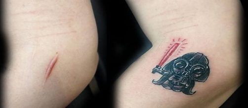 Darth Vader Tattoo (Reprodu&ccedil;&atilde;o/Instagram/@flavia.daedratattoo)