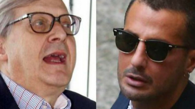 Vittorio Sgarbi e Fabrizio Corona