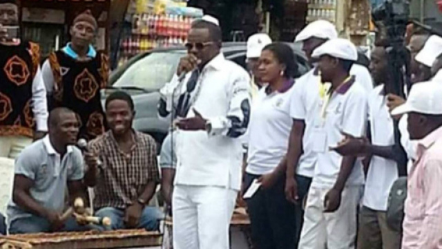 Yoki Onana en plein meeting le 24 mars 2019 (c) Odile Pahai