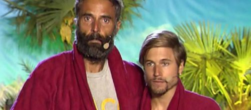 Rafa Lomana y Abraham, en la final de 'Supervivientes 2014'. / Telecinco