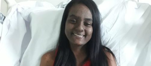 Talita Cristina, v&iacute;tima de Brumadinho est&aacute; internada h&aacute; 60 dias. (Jos&eacute; Ant&ocirc;nio Soares/Arquivo pessoal)