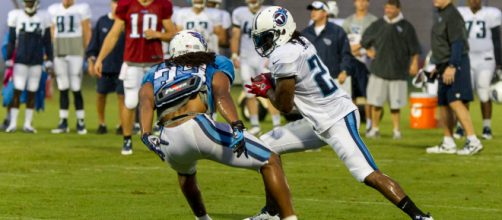 Chris Johnson ran for over 2,000 yards in the 2009 season. [Image Source: Flickr | Brian Hill]