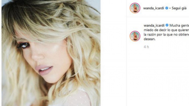 Wanda Nara pubblica un criptico messaggio sui social