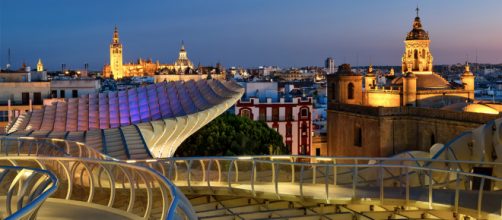 Seville, Spain has a number of unusual sites to visit including the Metropol Parasol pictured here. [Image A.G. photographe/Flickr]