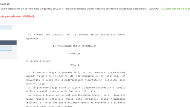 Pensioni anticipate, la quota 100 vede la propria versione definitiva in Gazzetta Ufficiale