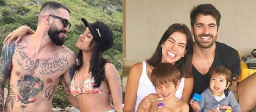 Casais formados nas edi&ccedil;&otilde;es do BBB (Reprodu&ccedil;&atilde;o/Instagram/@gleicidamasceno/@rodrigaooficial)