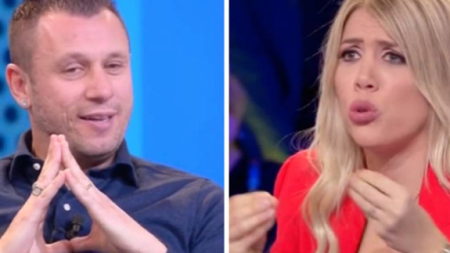 Cassano e Wanda Nara a Tiki Taka.