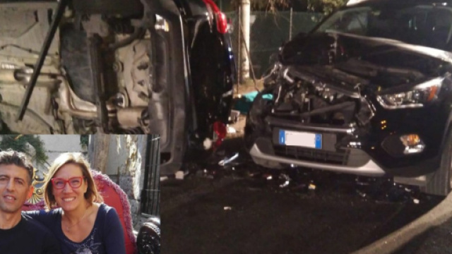 Gianluca Carotti, 47 anni, ed Elisa Del Vicario, 40 anni, sono morti nell'incidente provocato da Marouane Farah alla guida ubriaco e drogato.
