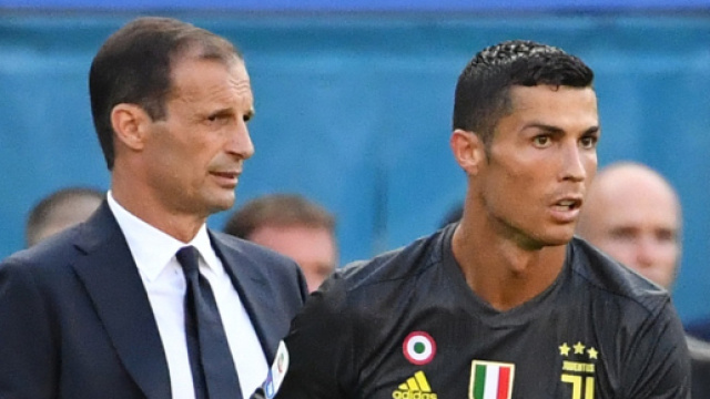 Cristiano Ronaldo e Massimiliano Allegri