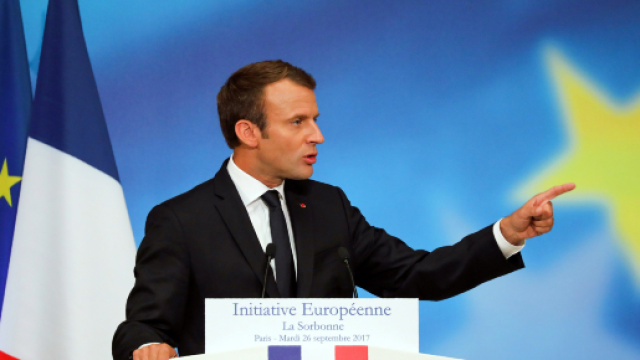 Le Pr&eacute;sident Macron souhaite refonder l'Union europ&eacute;enne gr&acirc;ce &agrave; la libert&eacute;, le progr&egrave;s et la protection des Etats et des citoyens europ&eacute;ens