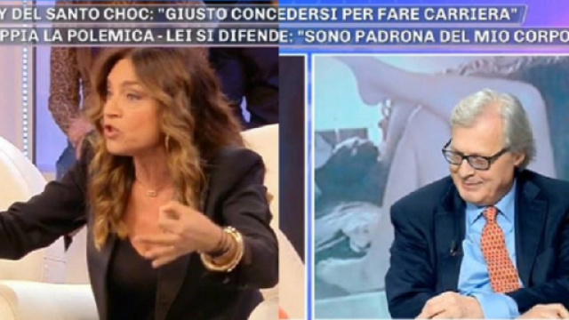 Pomeriggio 5, scontro tra Caterina Collovati e Vittorio Sgarbi