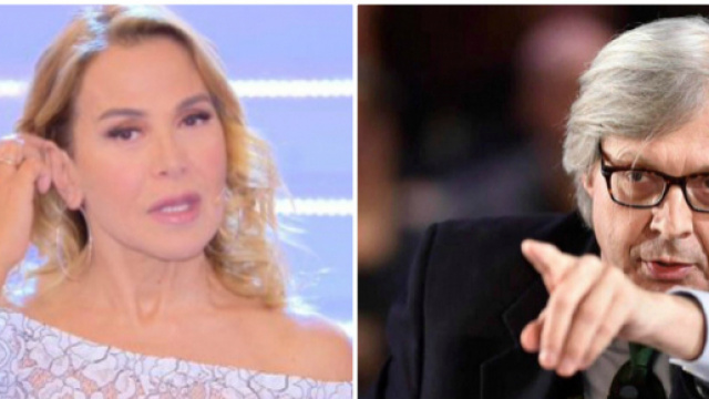 Barbara D'Urso umiliata da Sgarbi in diretta Tv.