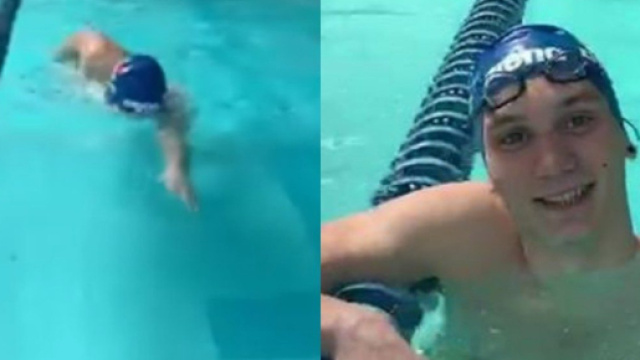 Sulla pagina Facebook 'TutticonManuel', ieri &egrave; stato pubblicato il video del nuotatore tornato in acqua dopo l'agguato del 3 febbraio scorso.