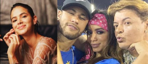 Bruna, Neymar, Anitta e David Brazil. (Foto: Reprodu&ccedil;&atilde;o/Instagram)