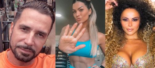 Latino, Kelly Key e Viviane Ara&uacute;jo (Foto - Instagram)
