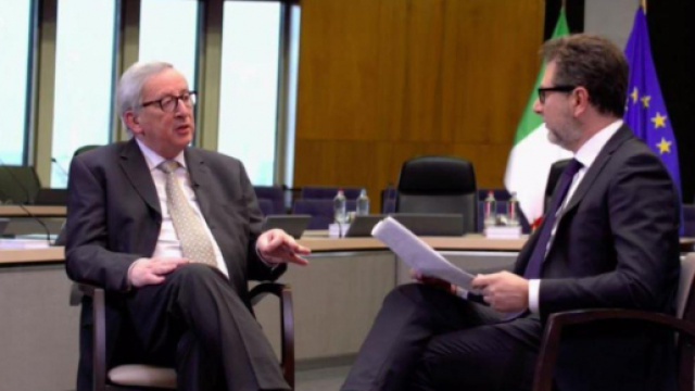 Fabio Fazio intervista Jean Claude Juncker