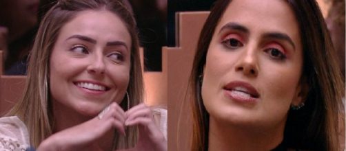 Paula e Carol Peixinho est&atilde;o no &uacute;ltimo Pared&atilde;o do BBB19. (Fotomontagem/TV Globo)