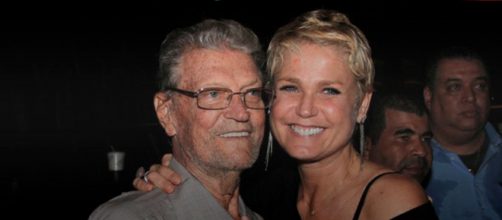 Xuxa Meneghel e o pai, Luis Floriano (Arquivo Blasting News)