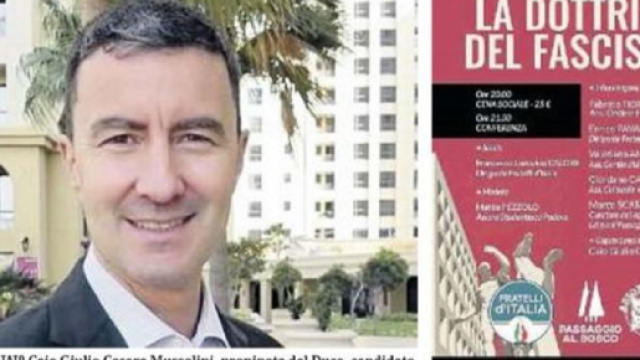 Caio Giulio Cesare Mussolini presenta il libro